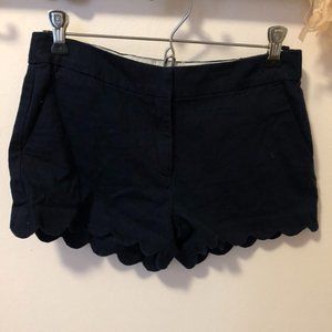 JCREW CREWCUTS NAVY SCALLOP HEM UNIFORM SHORTS
